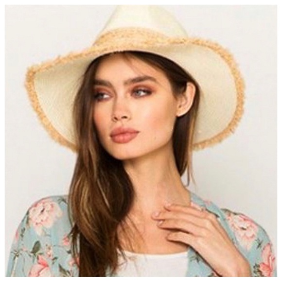 44 Boho Fabulous Straw Fedora Hat - Picture 4 of 5